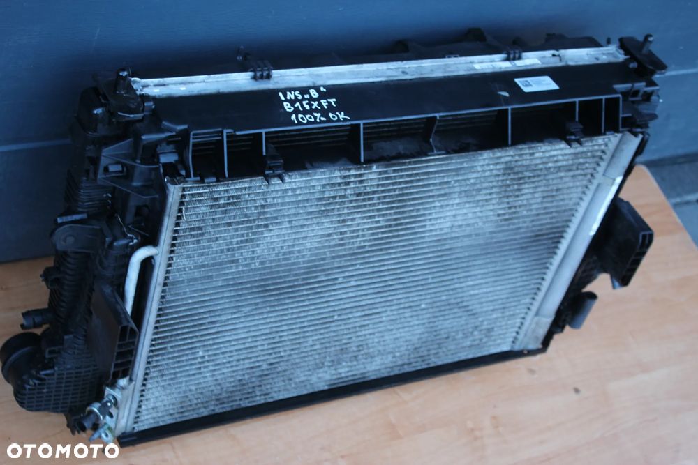 KOMPLET CHŁODNIC WODY KLIMATYZACJI INTERCOOLER WENTYLATOR OPEL INSIGNIA B 1.5 TURBO B15XFT MANUAL - 8