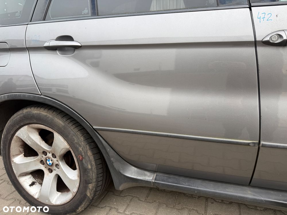 Drzwi x5 e53 tył prawy tylne prawe   472 Sterlinggrau  Super bez rdzy !!! - 2