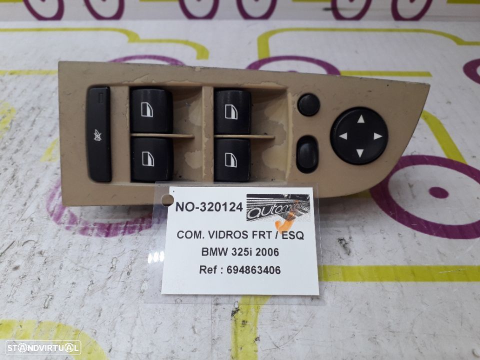 Comando de Vidros Frt / Esq BMW 325i de 2006 - Ref : 694863406 - NO320124 - 1