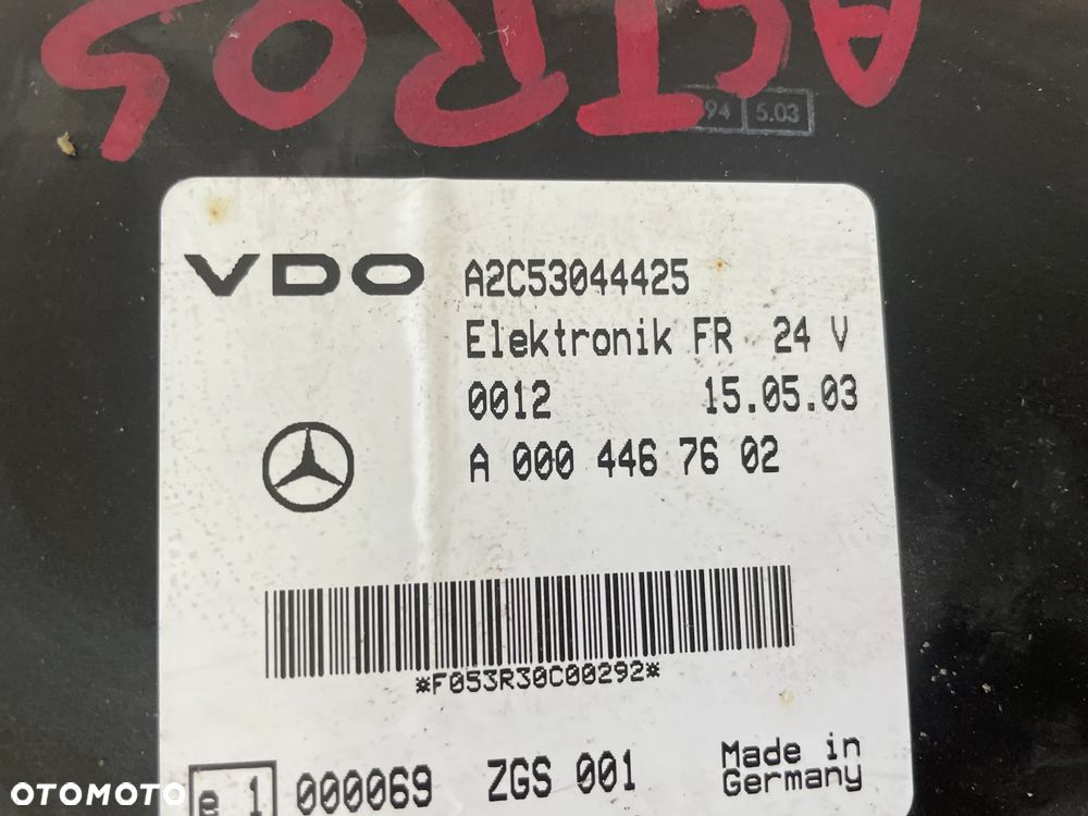 Mercedes Actros MP2  2003r STEROWNIK VDO 0004461046 - 2