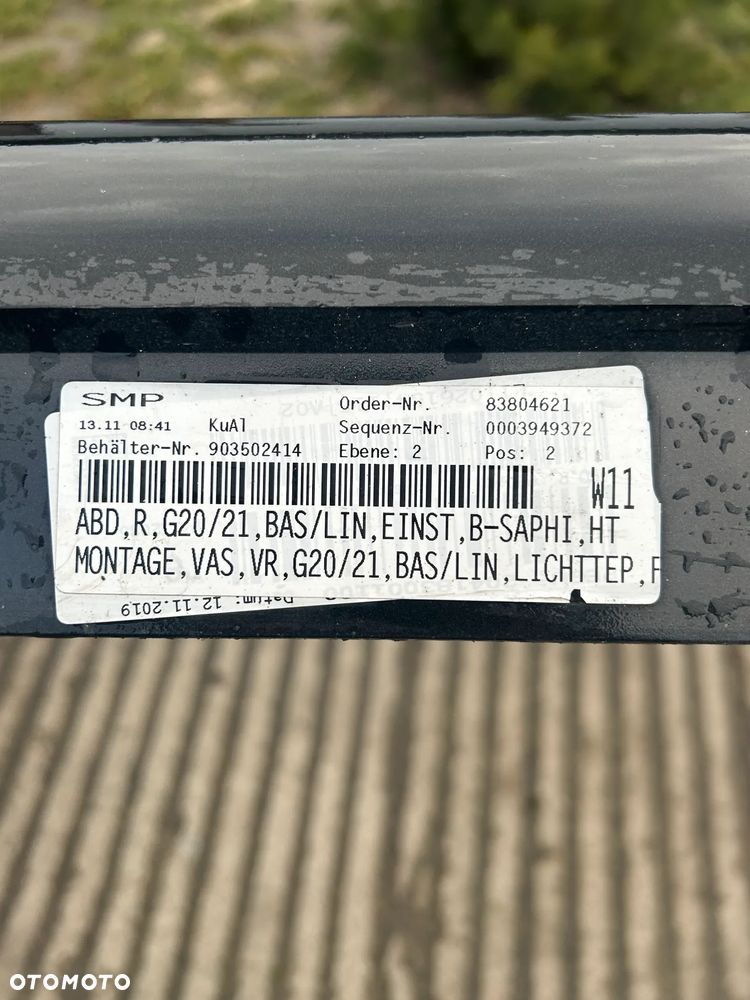 LISTWA PROGOWA PRAWA BMW 3 G20 G21 83804621 - 2