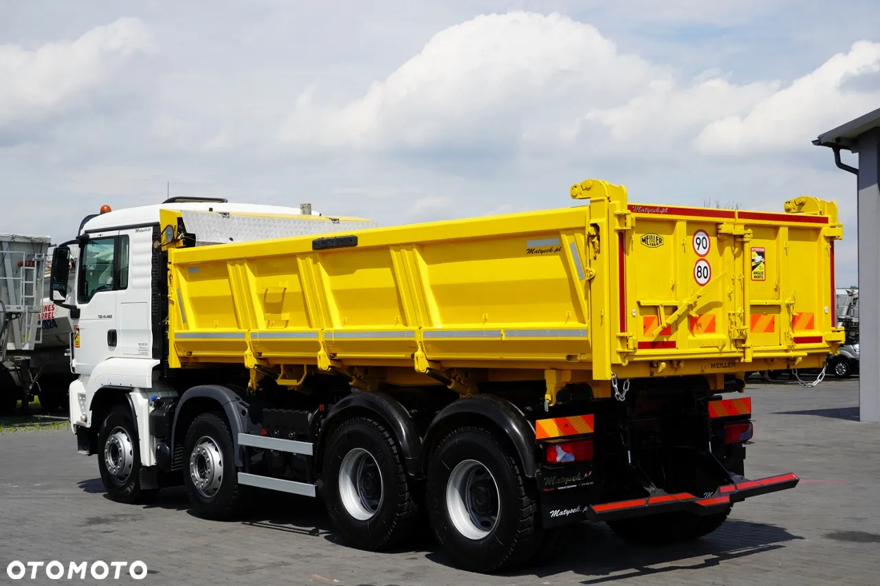 MAN TGS 41.460 / 8x8 / WYWROTKA / 2 STRONNA / BORDMATIC / HYDROBURTA / MEILLER KIPER /  / OPONY 100% / EURO 6 / 2017 R / SPROWADZONA - 11