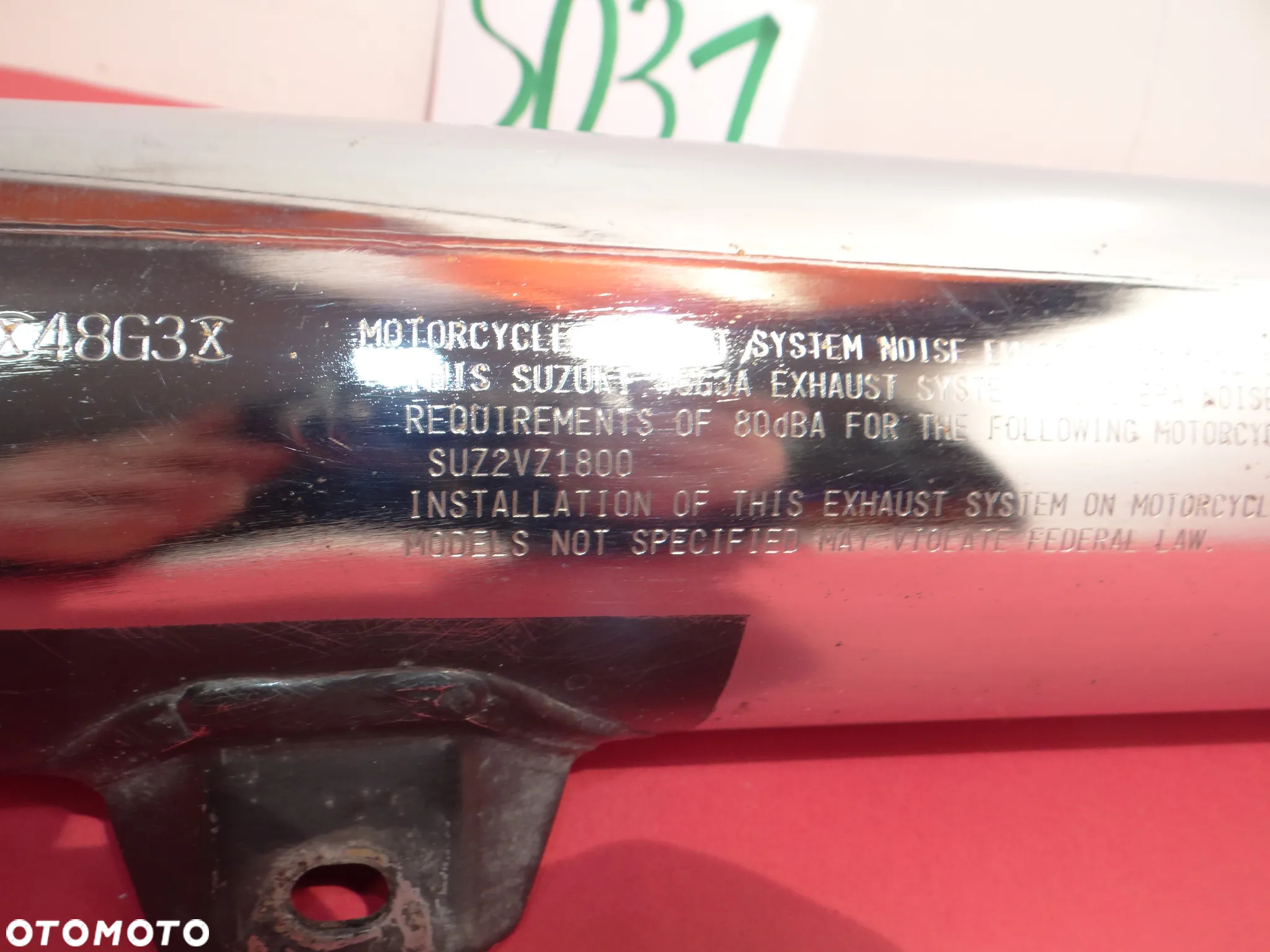SUZUKI VZ VZR 1800 CAN VZ1800 TŁUMIK WYDECH CAN X48G3X SUZ2VZ1800 USZKODZONY S031 - 14