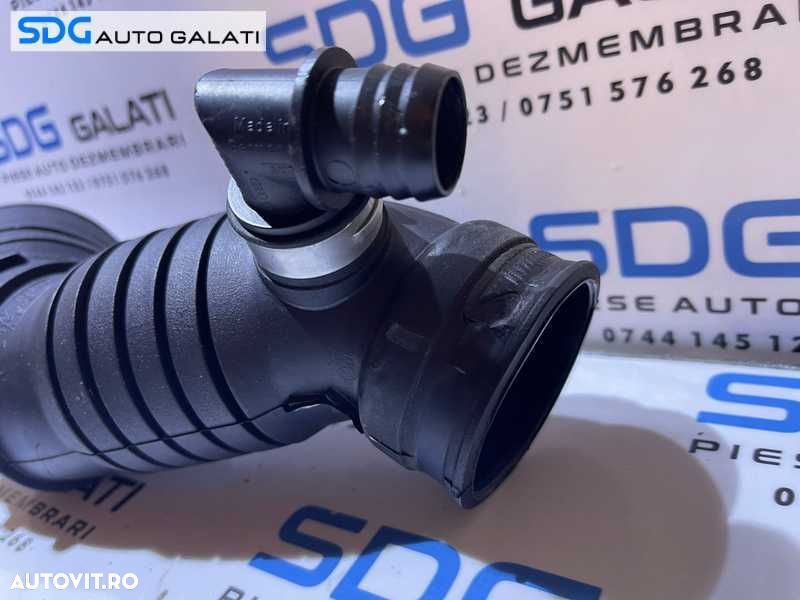 Furtun Conducta Tub Racord Admisie Aer Turbo Turbina Turbosuflanta Skoda Superb 1 2.5 TDI V6 AYM BDG 2002 - 2008 Cod 3B0129615K [D0671] - 4