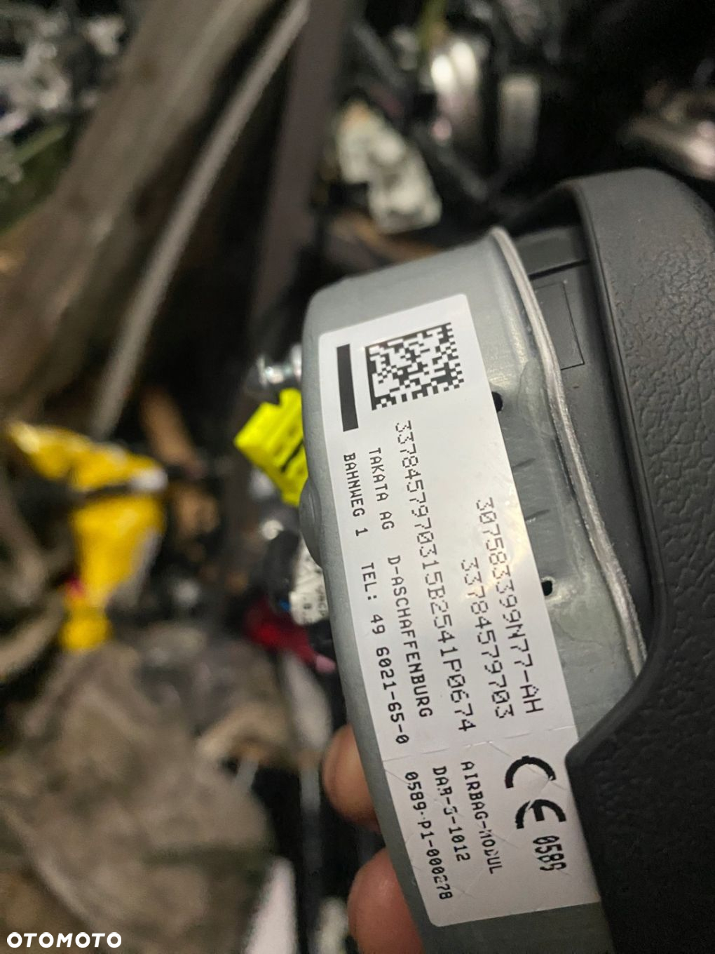 PODUSZKA KIEROWCY AIR-BAG M-PAKIET BMW F10 F20 F30 F32 F39 F45 F48 7845797 5A66F66 - 3