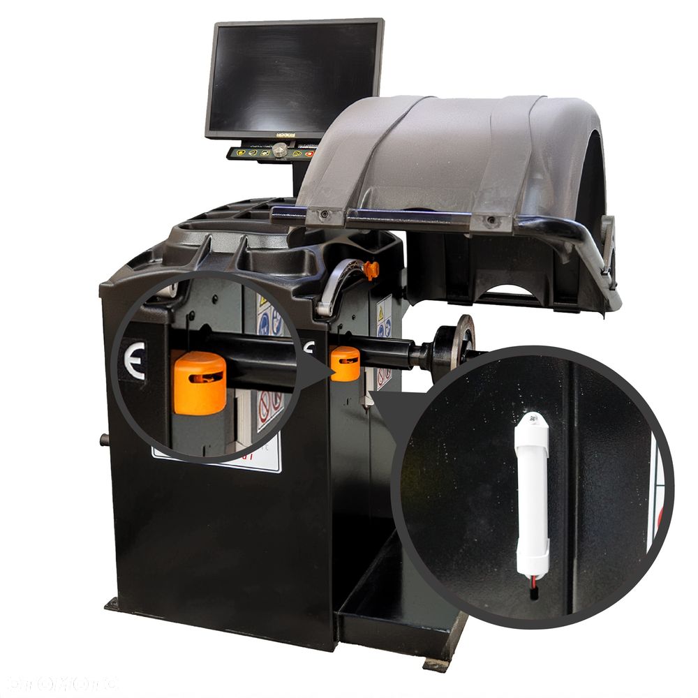 Wyważarka do Kół ETGE-908 BLACK LCD LASER Automatyczna LED Premium CE - 3