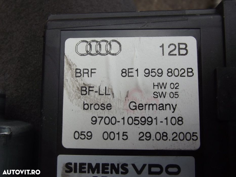 Butoane Geam Audi A4 B7 ab 2004-2007 macara geam Audi A4 B7 fata spate - 5