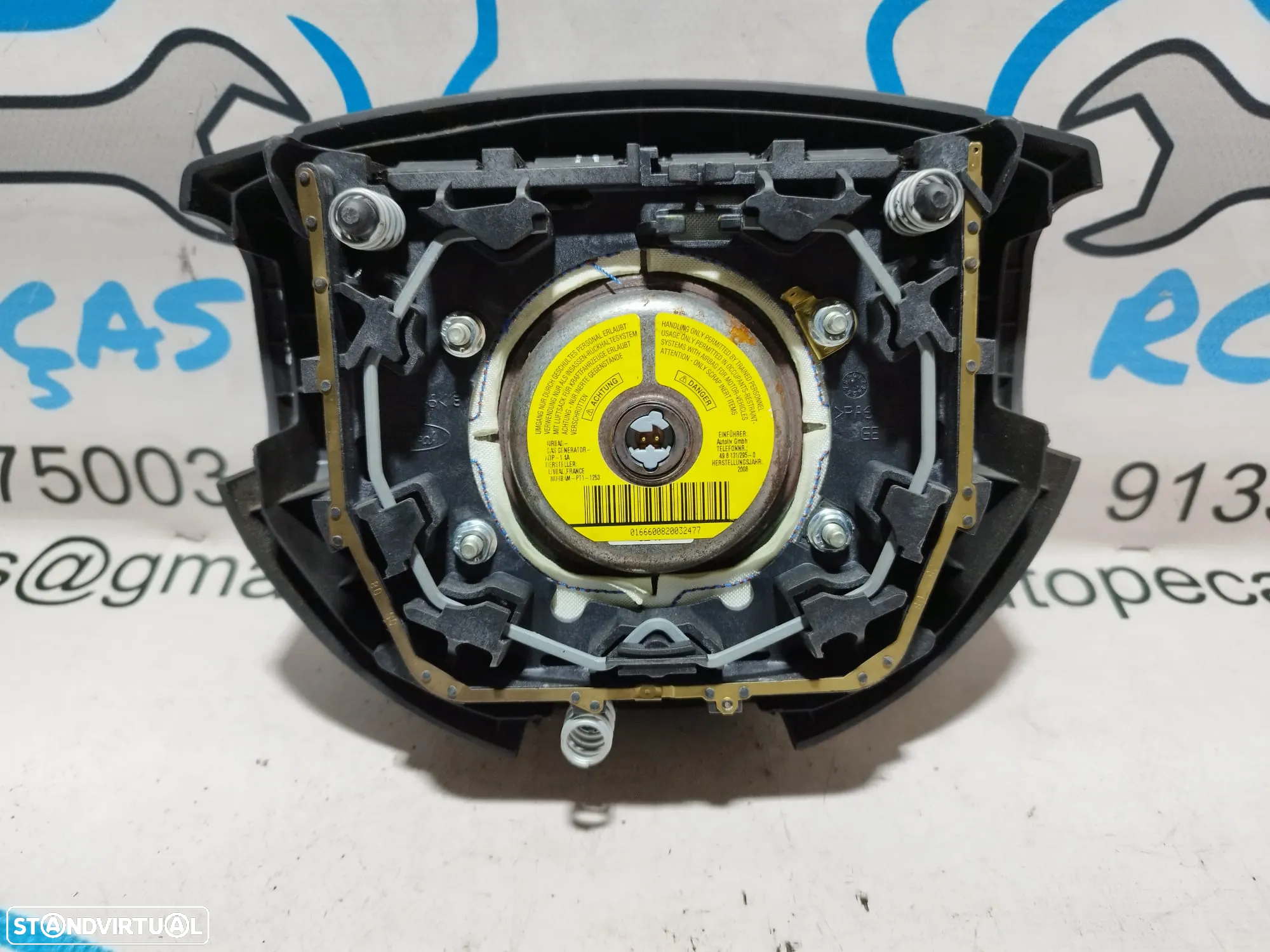 AIRBAG VOLANTE GUIADOR FORD FIESTA V 5 MK5 FUSION JU 2S6AA042B85 2S6AA042B85AC 2S6A-A042B85-AC - 5