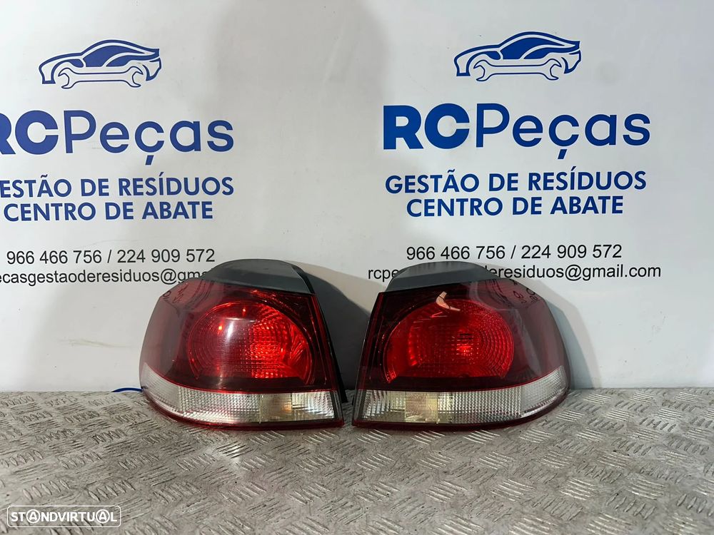 .Conjunto Farolins Tras Traseiro Esquerdo Direito Original Volkswagen VW Golf 6 Mk6 5k0945096M 5k0945095M 2008 - 2013 - 1