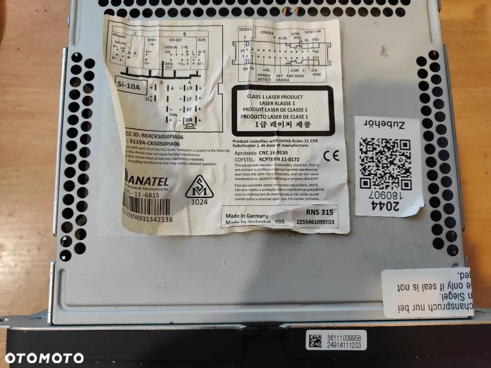 Radio fabryczne Volkswagen Golf VI 3C8035279A - 4