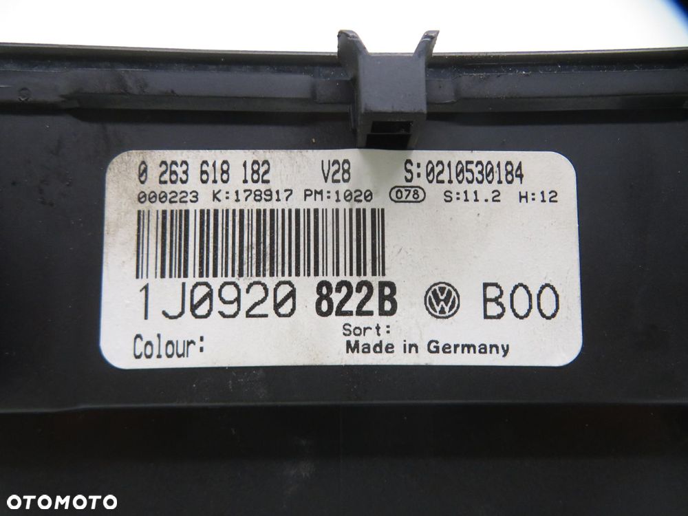 LICZNIK VW GOLF IV 1.9 TDI 0263618182 1J0920822B 1035100002 - 5