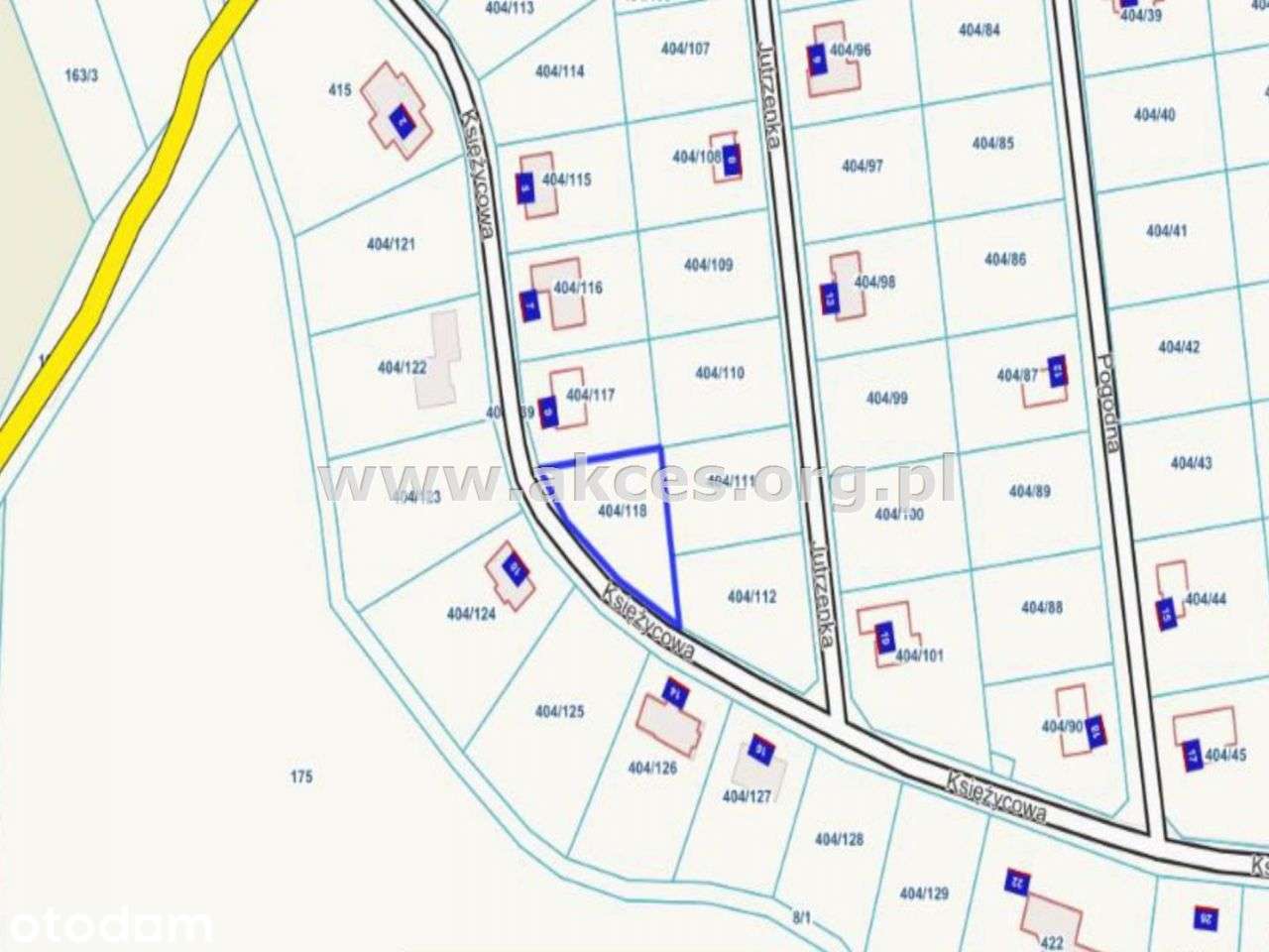 Dzałka budowlana 1039m2 Osiedle Słoneczne Droszków - Pełny obrazek: 3/3