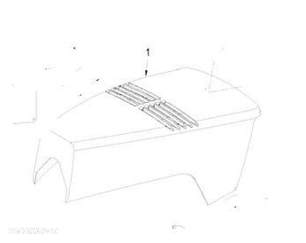 Maska OEM CASE STX, STEIGER 87443687 HOODASSY - 2