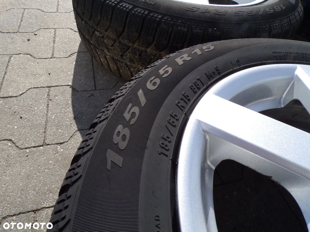 KOMPLET KÓŁ KOŁO FELGA 185/65 15 MERCEDES A KLASA ET 45 6Jx15 - 4