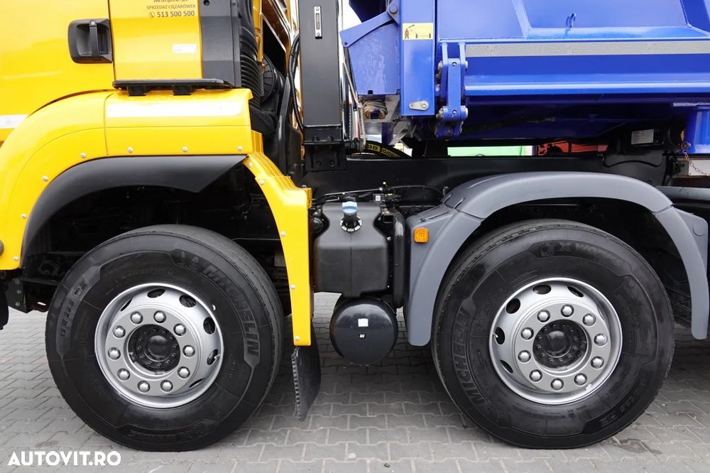 MAN TGS 35.500 / 8x4 / BASCULANTE / HYDROBURTA / BORDMATIK / NAVI / 2019 - 22