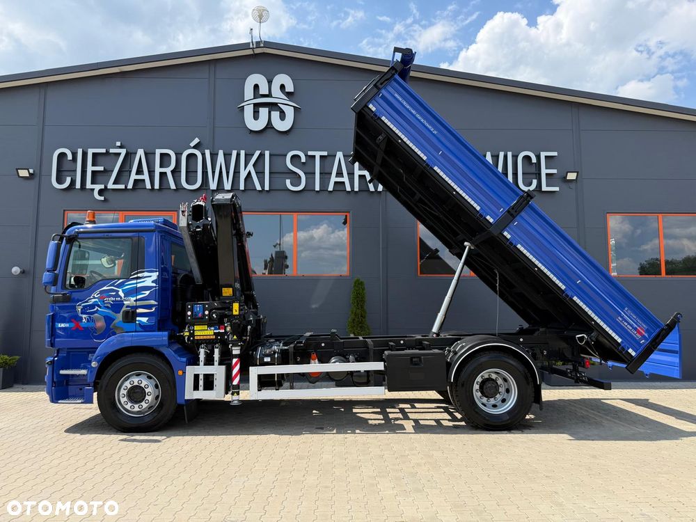 MAN TGM TGL TGS 18.250 // E6 // Klimatyzacja //  wywrotka + HDS HMF z pilotem // 4x2 // budowlanka // kiper wywrot żuraw dzwig kran crane - 16