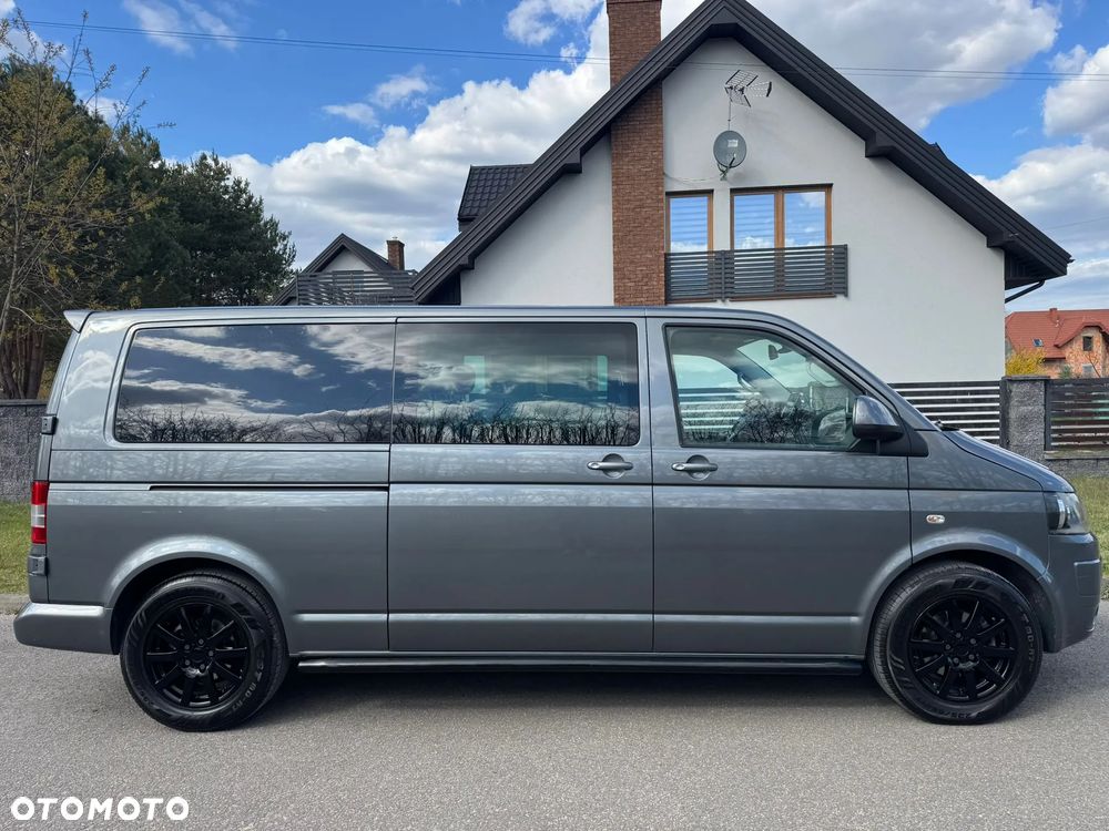 Volkswagen TRANSPORTER T5 L2H1 LIFT DŁUGI Klima Tempomat Navi Kamera Skóry Dubel Kabina 6os Brygadówka - 29