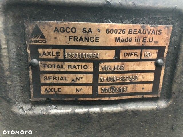 Oś 4293140M94 | Oś 770 /618 Massey Ferguson 8650 - 8690 ~ Zwolnica Zwrotnica - 2