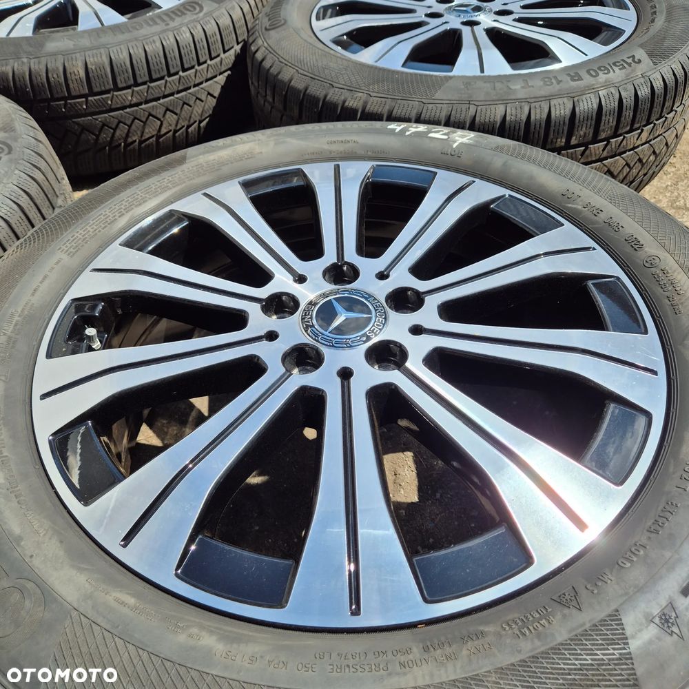 ZIMA KOŁA 215/60 R18 ORYGINAŁ MERCEDES EQB EQA W243 GLA GLB GLK +CZUJNIKI - 2
