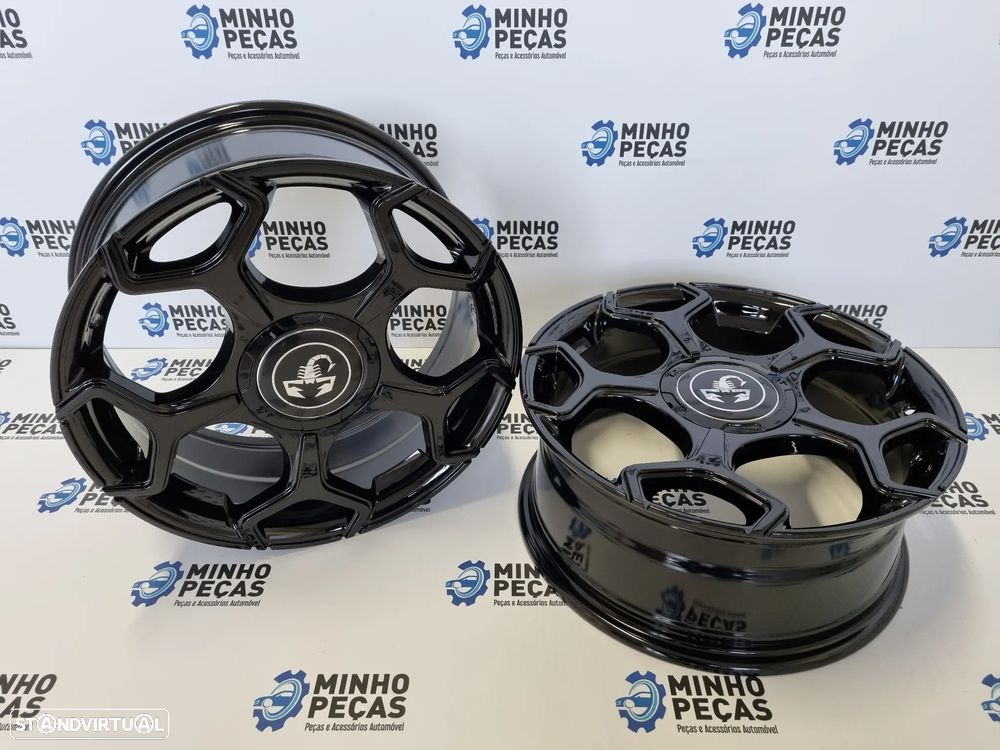 Jantes Fiat Punto Abarth em 17 Preto Brilho (4x98) - 4