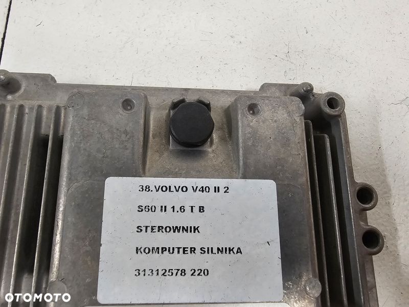volvo v40 2 ii s60 ii 1.6 t b komputer sterownik silnika ecu 31312578 - 2