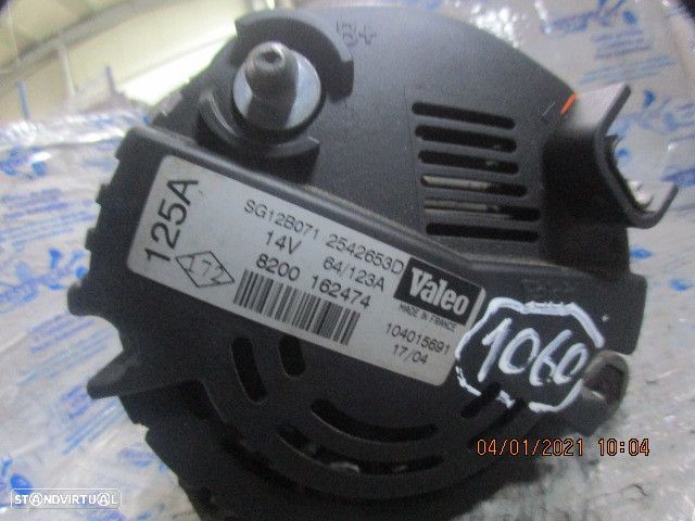 Alternador 1UV 7711134316 8200162474 RENAULT LAGUNA 2001 1.9 DCI VOLVO V40 2001 1.9DI 115CV 5P PRETO VALEO 14V - 3