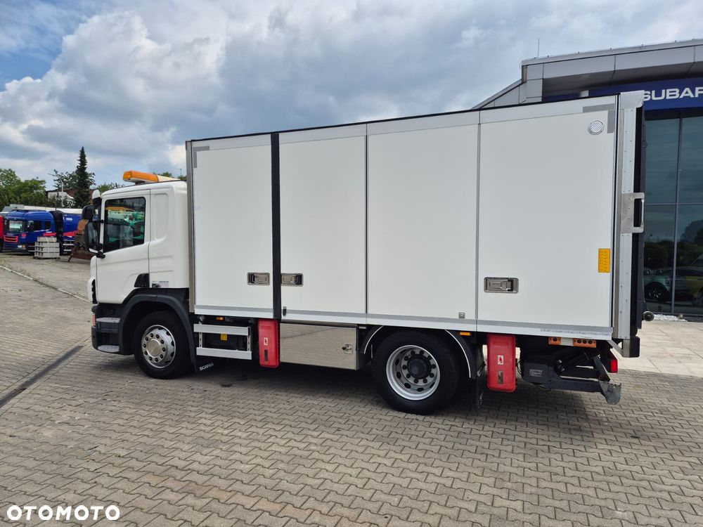 Scania P230 4X2 / KONTENER / OTWIERANY BOK / IDEALNY DO MASZYN I WIERTNIC / WINDA 1500KG / AUTOMAT / BEZWYPADKOWY / 1WŁ. / SERWISOWANY / EURO 5 / DUŻA ŁADOWNOŚĆ / MODEL 14 - 9