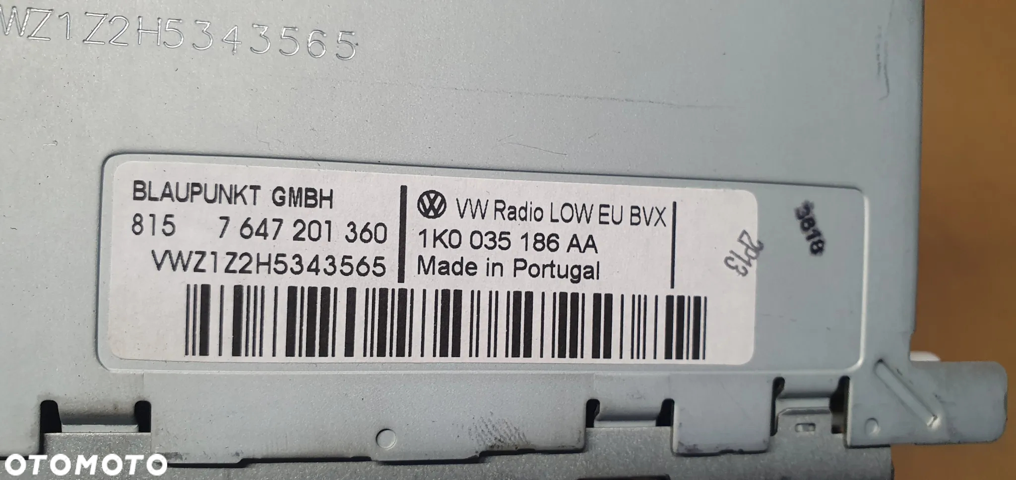 Radio radioodtwarzacz fabryczne VW Passat Touran Golf 1K0035186AA - 7