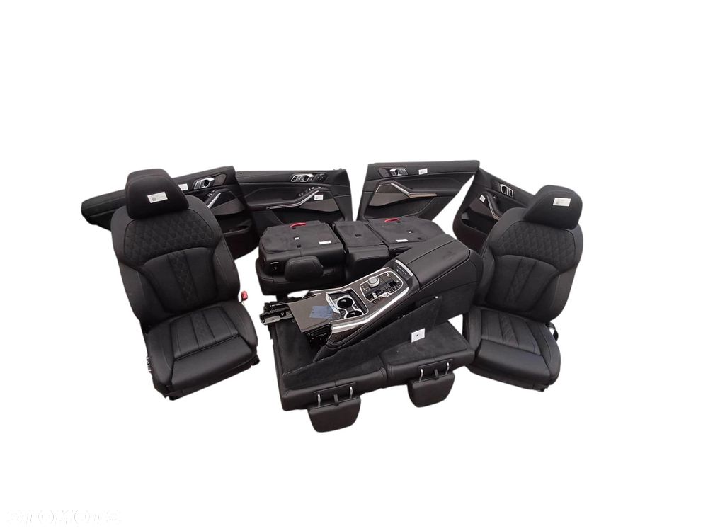 WNĘTRZE TAPICERKA KOMPLET BMW X7 G07 VASW Leather Merino black - 1