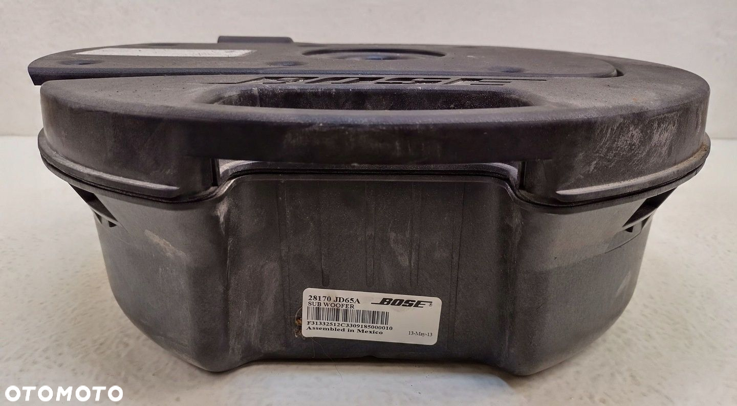 NISSAN QASHQAI 1 I J10 LIFT 09-13 SUBWOOFER GŁOŚNIK BOSE 28170-JD65 - 3