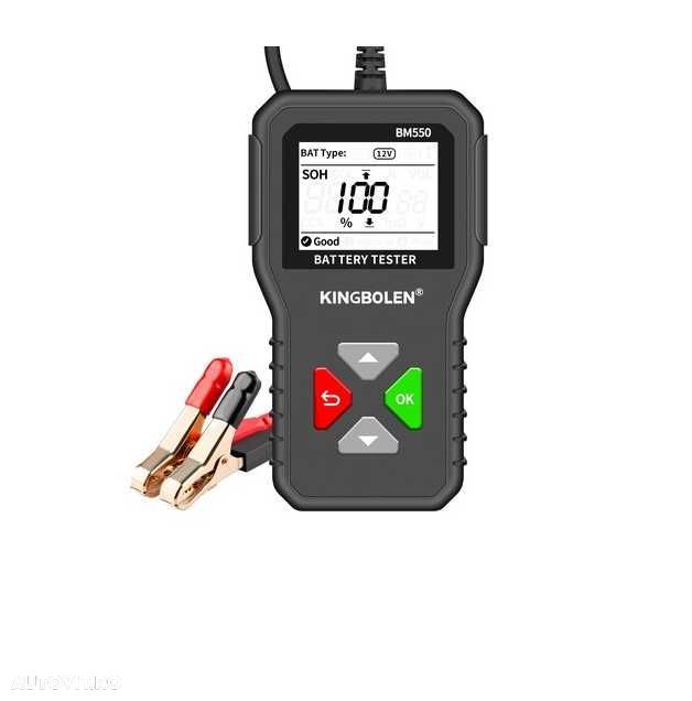 Tester auto baterii tensiune 6-12-24V capacitate baterie 2-220Ah BM550 - 3