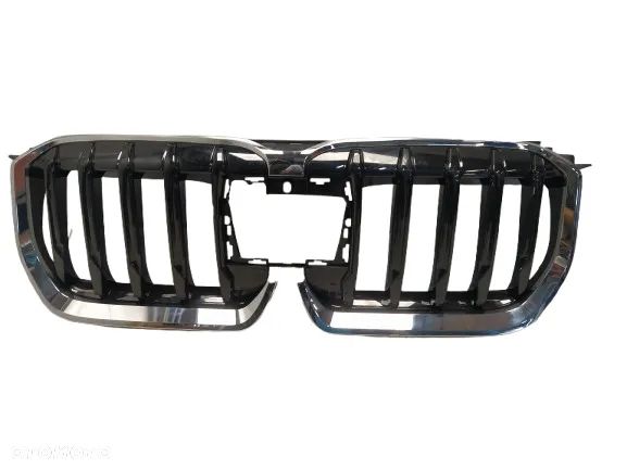 BMW X1 U11 GRILL ATRAPA CHŁODNICY KRATKA NERKA CHROM RAMKA CZARNY ŚRODEK NOWY ORYGINAŁ - 1