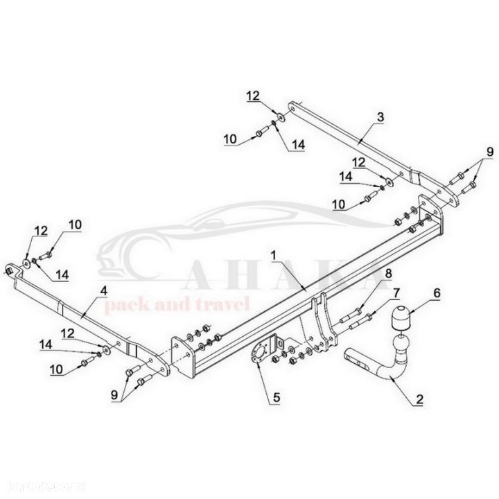 Hak Holowniczy Odkręcany Do Renault Megane Iii Grandtour Kombi 2012-2016 - 3