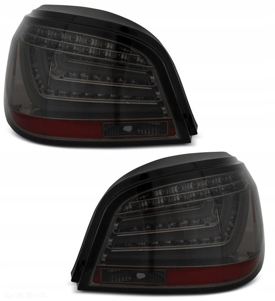 Lampy tylne kpl L+R Led Neon Diody Smoke Tuning Bmw 5 e60 sedan 2003-2007 - 1