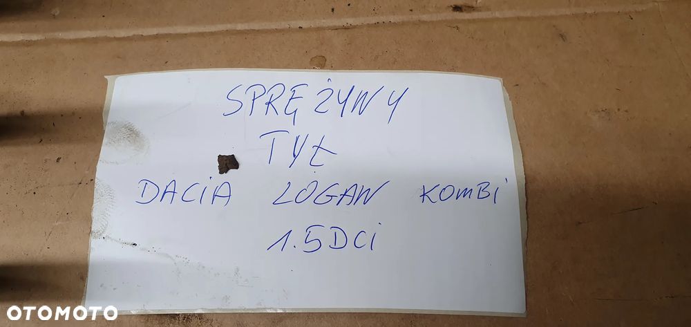 Sprężyny zawieszenia tył tylne Dacia Logan - 7