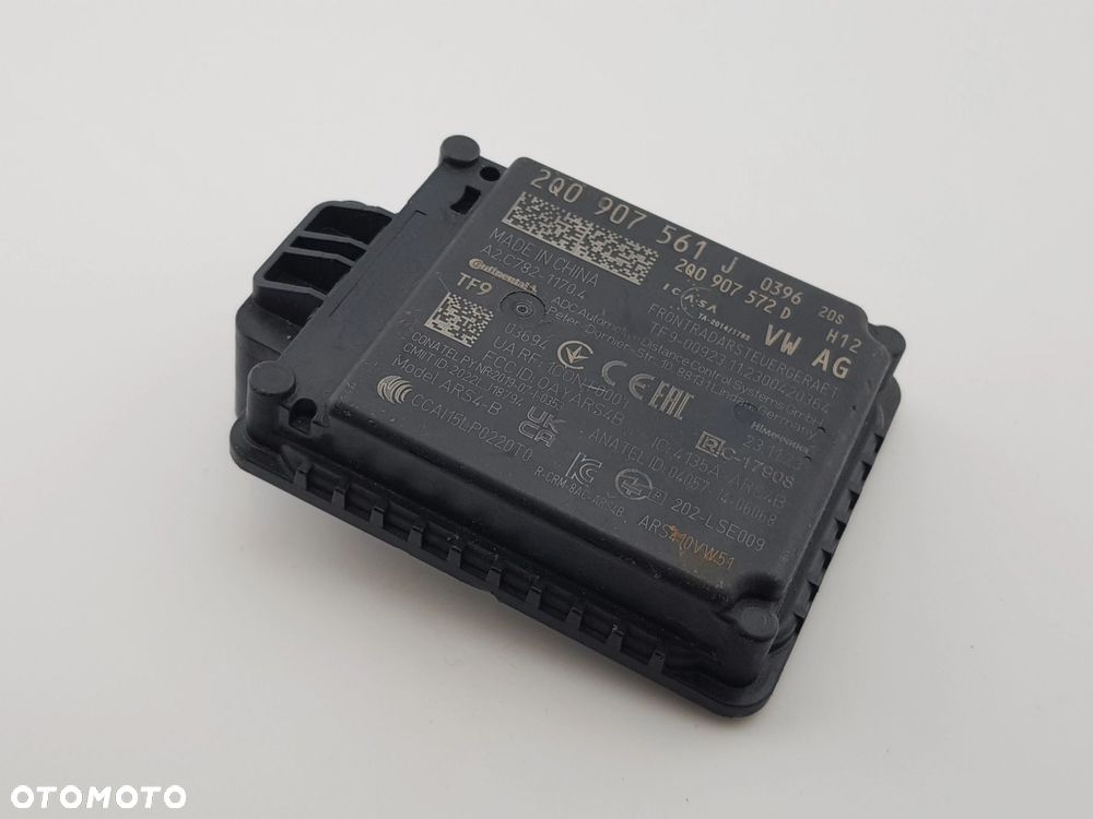 Radar ACC 2Q0907561J VW Polo T-Cross Tiguan Audi Q3 Skoda Kodiaq Front Assist OEM - 1