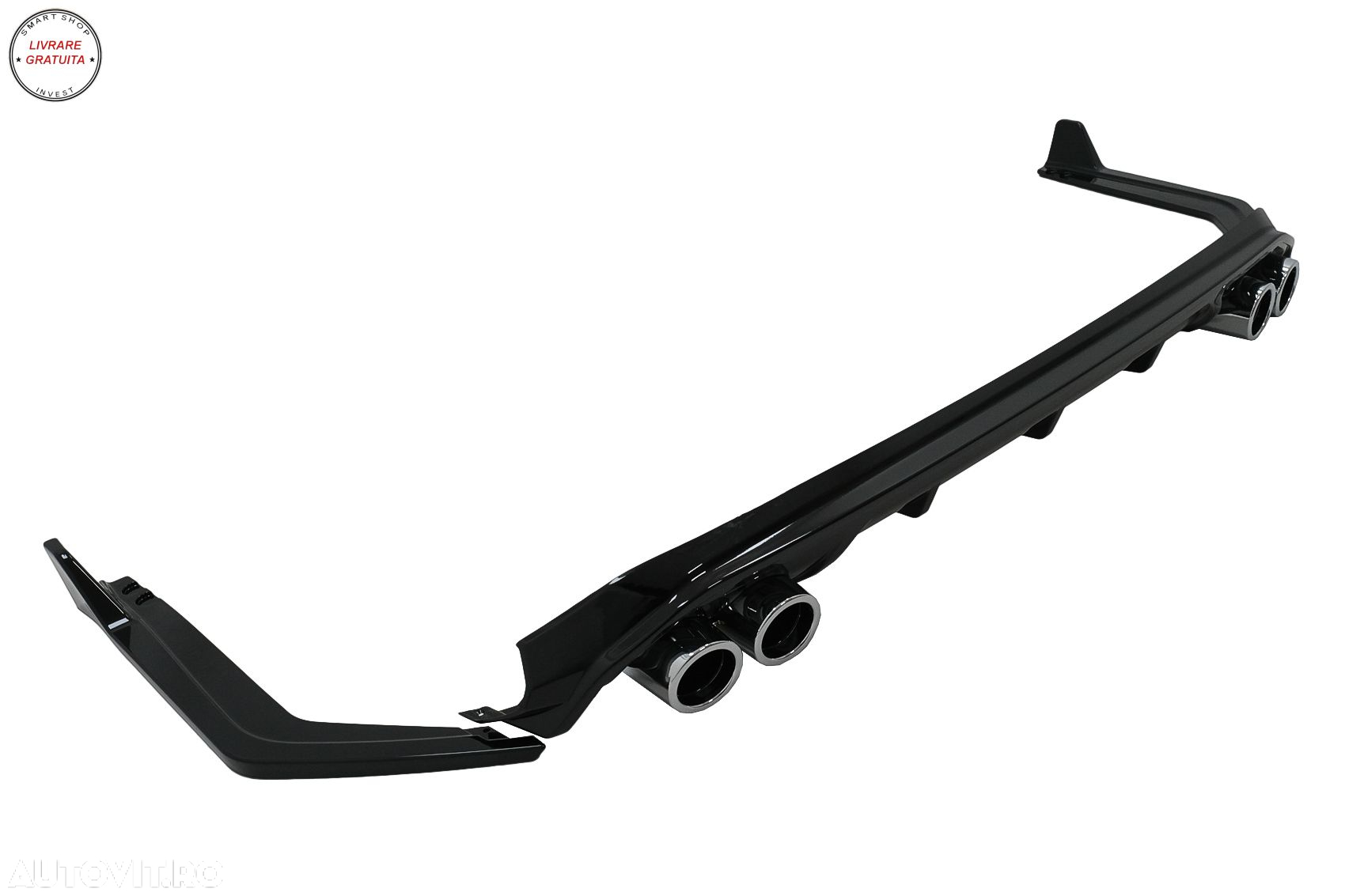 Difuzor Bara Spate cu Ornamente Bara Spate Flapsuri Toyota Corolla XII Sedan (2019- livrare gratuita - 4