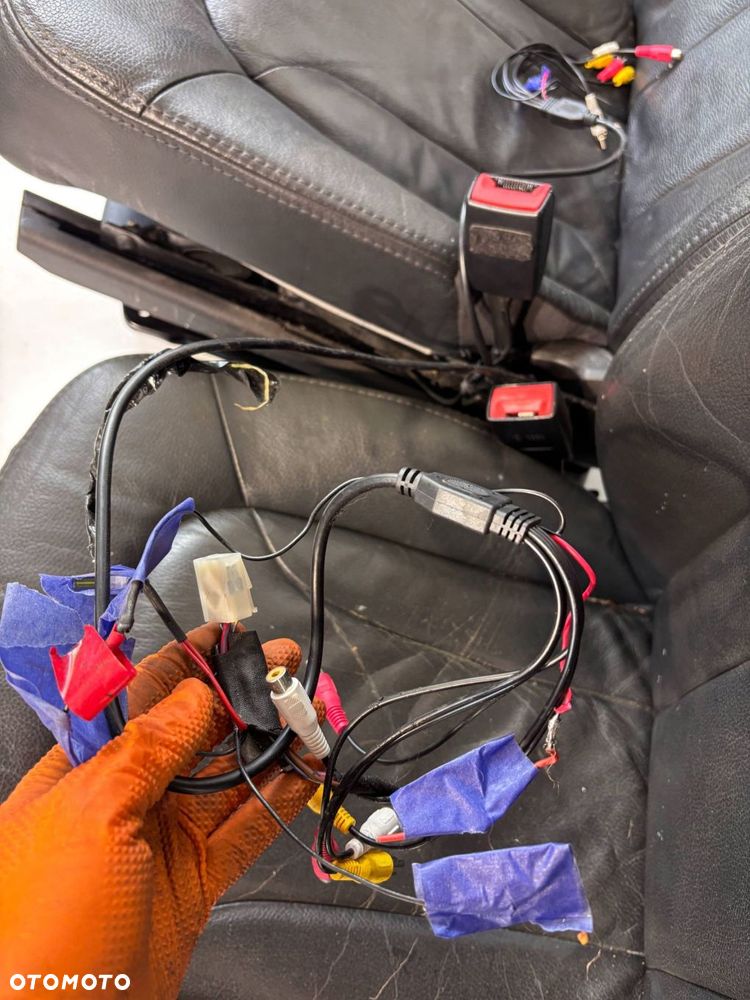 Audi Q7 4L 2009 Komplet Fotele SKÓRA CZARNA Z EKRANAMI GRZANE SCHOWKI - 10