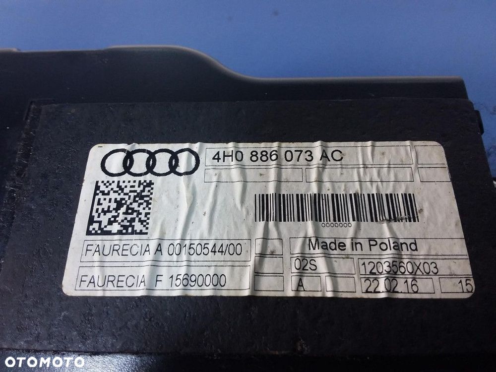 AUDI A8 D4 4H LONG MODUŁ WENTYLACJI FOTELA TYŁ 4H0886073AC - 5