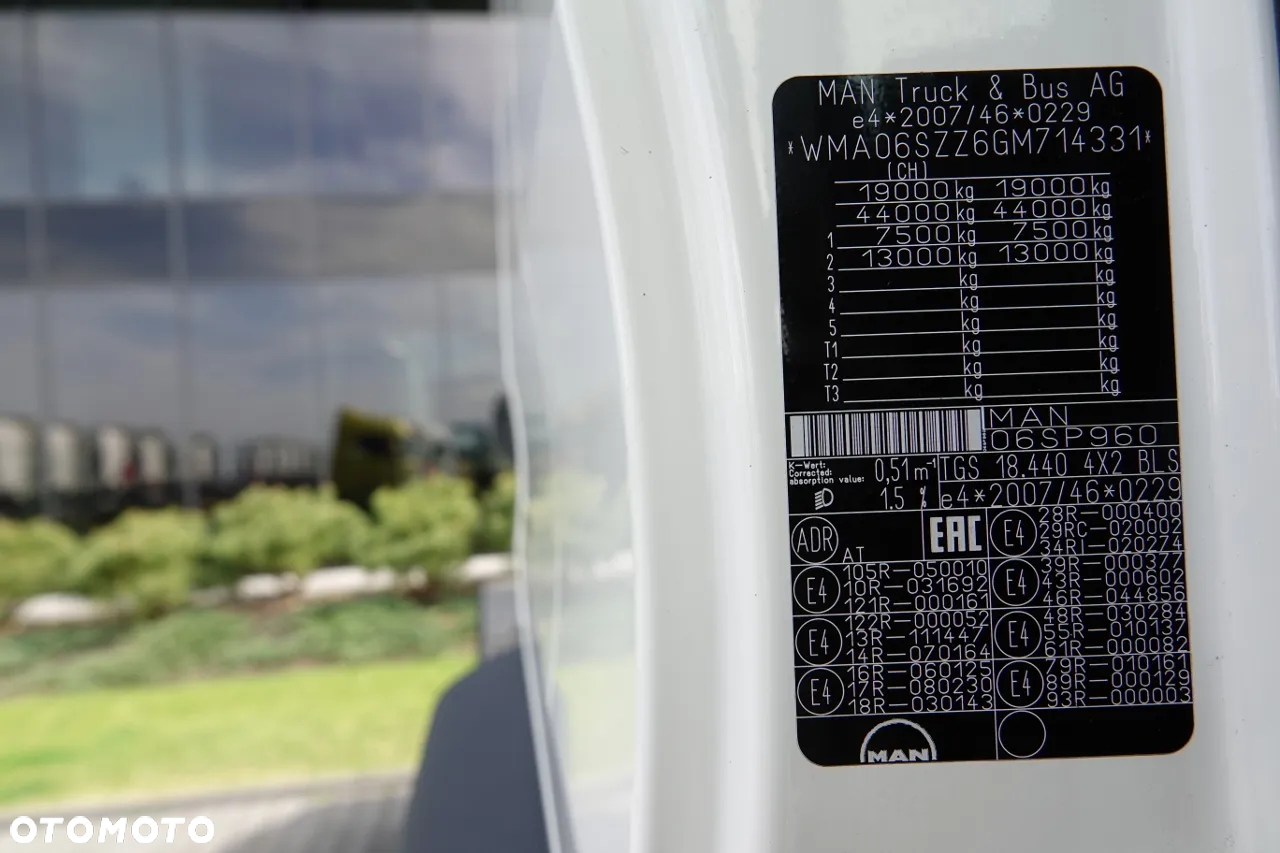 MAN TGS 18.440 / XLX /  OPONY 100% / EURO 6 - 35