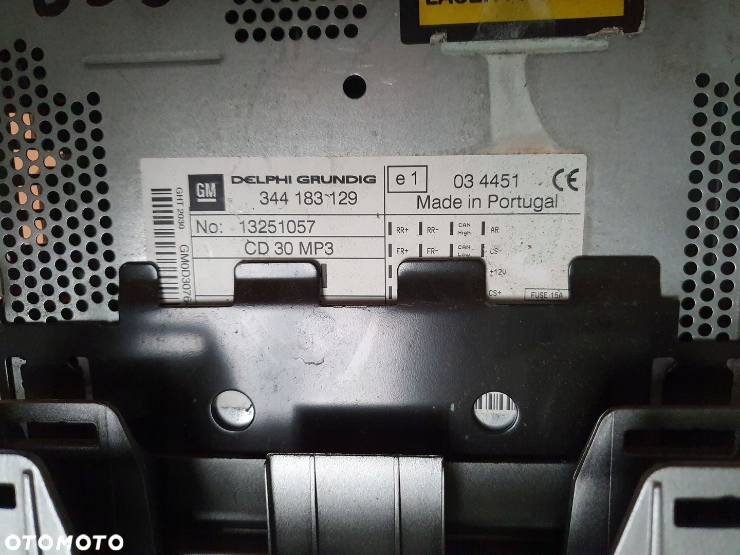 RADIO CD MP3 OPEL ASTRA III H ZAFIRA B 13251057 - 4