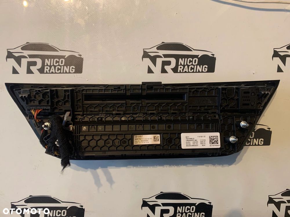 PANEL KLIMATYZACJI RADIA BMW 5 G30 G31 6 GT G32 7947868 - 5