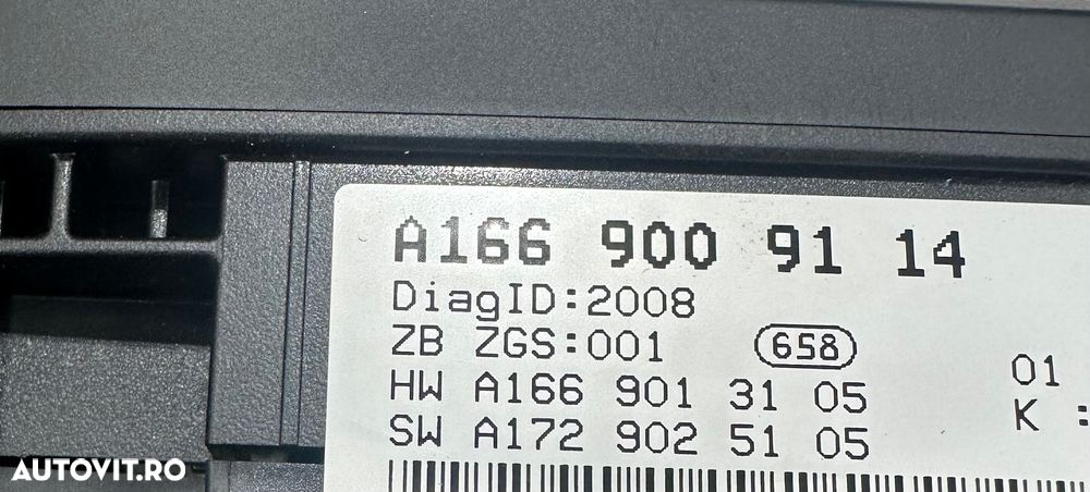 Ceasuri bord, kilometraj MERCEDES GL 3.0 cdi an 2015 cod A1669009114 cu maxim 200.000 km - 4