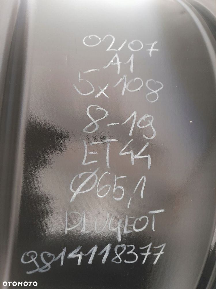 Felgi aluminiowe Peugeot OE 9814118377 8.0" x 19" 5x108 ET44 - 6