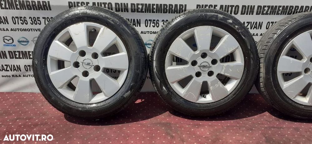 Jante Aluminiu Opel R15 Astra Meriva Zafira 5x108 Anvelope 185/60R15 - 1