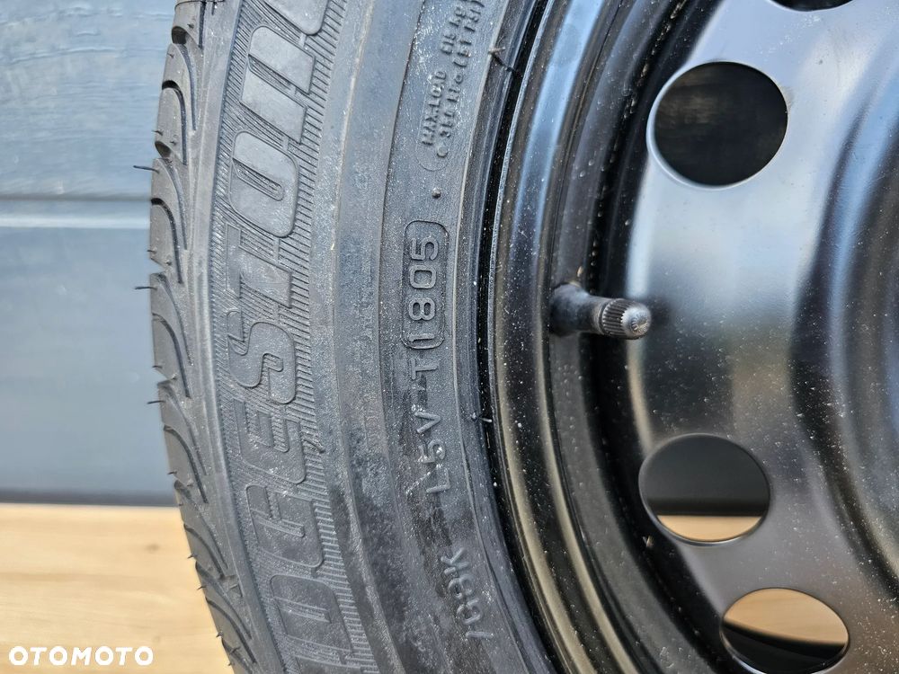 KOŁO ZAPASOWE ZESTAW NAPRAWCZY OPEL ASTRA G H MERIVA A CORSA D 4X100 16 CALI ET37 205/55/16 BRIDGESTONE - 6