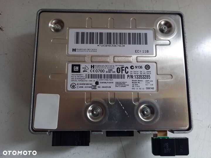 OPEL ASTRA J  MODUŁ STEROWNIK BLUETOOTH 13353285 - 1