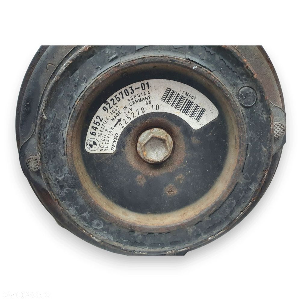 SPRĘŻARKA KLIMATYZACJI BMW E87 E90 E91 2.0 D 6452-9225703-01 DENSO - 15