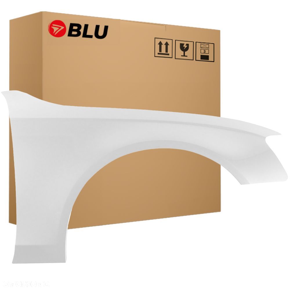 BLU Błotnik AUDI A4 B8 S4 LS9R prawy biały 07-11 przód GletscherWeiss - 1