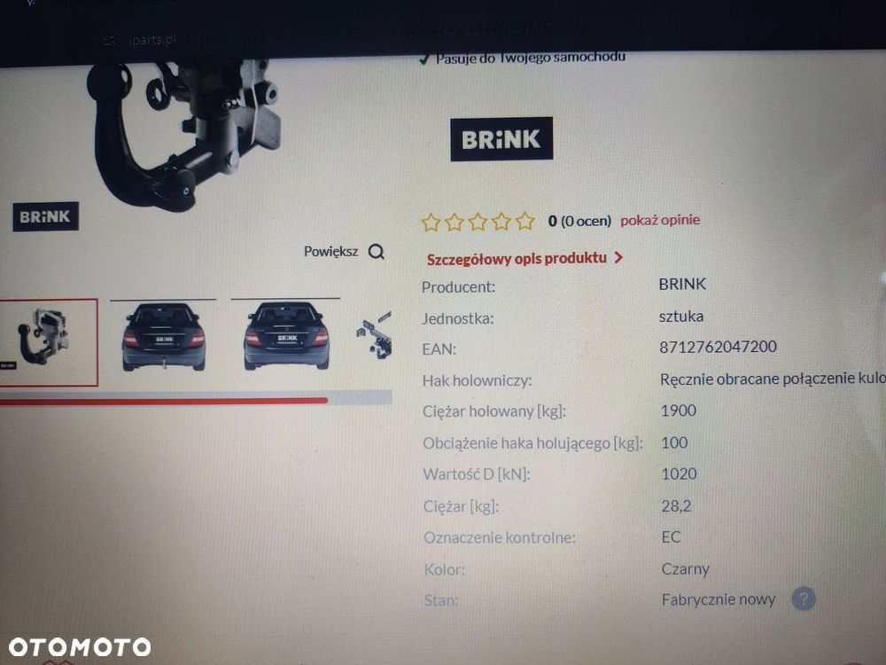 Hak holowniczy Mercedes W204 - 6